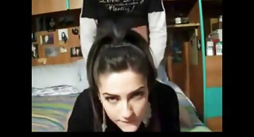 ງາມ mistress ດູດກ່ອນທີ່ຈະ fucking ໃນກົ້ນ